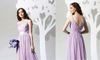 Fascinating Prom Gowns Sexy V-neck Spaghetti Strap Ruffle Floor-Length Bridesmaid Dress Girls Chiffon Party Gown Prom Dresses