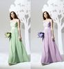 Fascinating Prom Gowns Sexy V-neck Spaghetti Strap Ruffle Floor-Length Bridesmaid Dress Girls Chiffon Party Gown Prom Dresses
