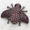 Grossist kristall rhinestone cicada pin brosch mode broscher smycken gåva c875