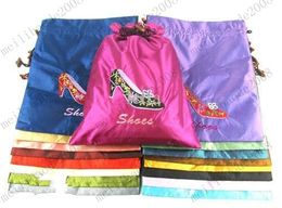 New Design Silk Brocade Drawstring Bags For Storing Shoes / Tights Fashion Gift 36x28cm MYY8380