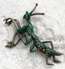 Whole Crystal Rhinestone Enameling Mantis Insect Brooch Fashion clothing Pin Fashion jewelry gift C7354789247