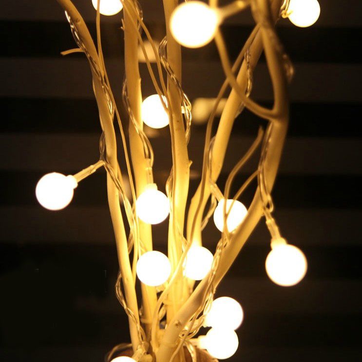 Neue Ankunft Normalerweise auf 25 stücke LED Rattanrebe Rohre Cherry Lampen mit Baumast String Fairy Lights Weihnachtslampen Hochzeit Dekor