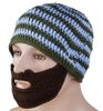Novelty mode varm ull hatt avslappnad mönstring män skägg handgjorda stickade ull hattar stickad vinter hatt fri frakt