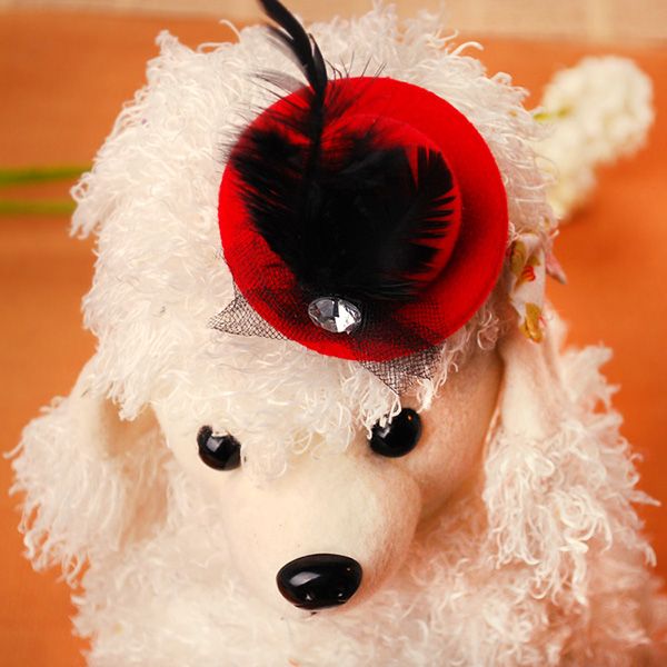 2019 Dog Accessories Pet Accessories Cute Hat Design Hair Clip With