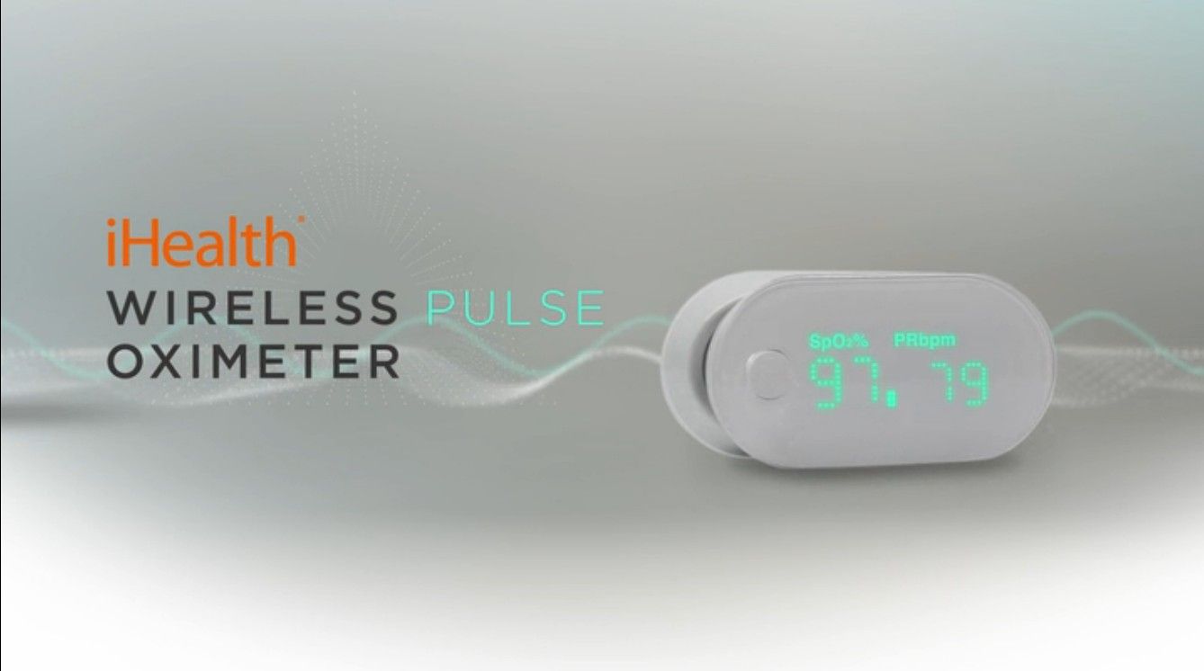 IHealth PO3 Wireless Fingertip Pulse Oximeter Spo2 Monitor For Iphone