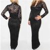 Clubwear Sexy Sheath Lace Dress Long Ankle Length Women Club Party Dresses Choose White Black Blue