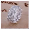 Free Shipping with tracking number Free P&P best price 925 Sterling Silver fashion jewelry mesh charms ring hot sale 914
