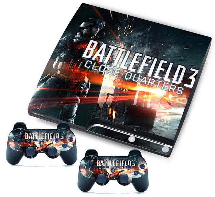 Acheter Battlefield 3 En Vinyle Autocollant De Peau Pour Playstation3 Ps3 Slim 2 Contrôleurs De 4 09 Du Kennydash Dhgate Com