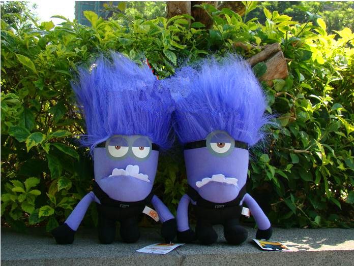 purple minion plush toy