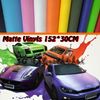 Car Stickers High Quality Matte Black Vinyl Wrap Air Bubble For auto Exterior Accessories Size 152 cm 30 cm248b