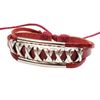 retro nation women men Accessories charm red leather Alloy cross punk bangles bracelets