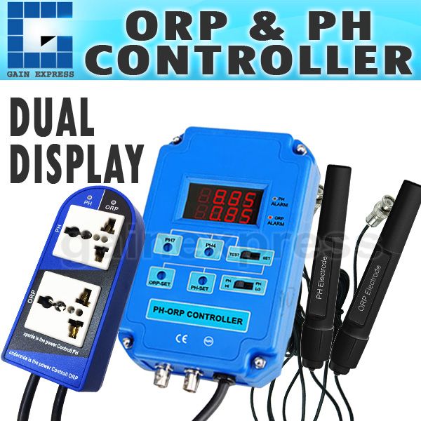 Compre PH 803 Dual Display DIGITAL 2 En 1 PH ORP Acuario CONTROLADOR