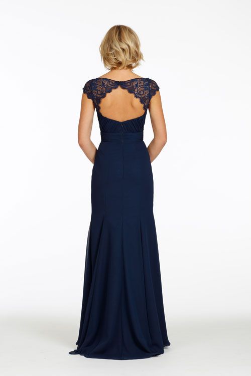 indigo evening gown