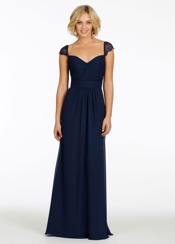 indigo evening gown