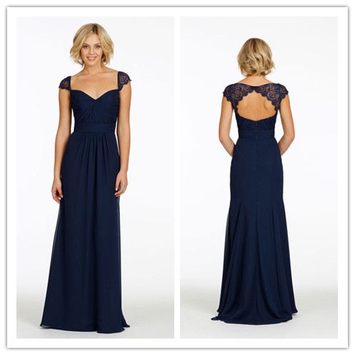 indigo evening gown
