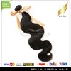 IndianHair 8"-30" Body Wave Human Hair Extensions Natural Color Weft Bellahair 5pcs/lot DHL Bulk Wholesale