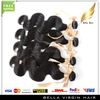Indian Virgin Hair Wefts Hair Extensions 8"-30" 4pcs/Lot Human Hair Weaves Bundles Double Weft Natural Color