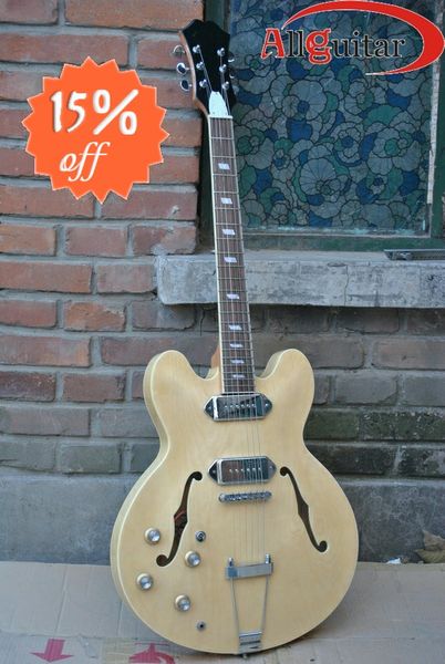 

[Reduction Sale] Left-handed Natural Casino Hollow body Guitar ONLY Three Left "First come ,first served"