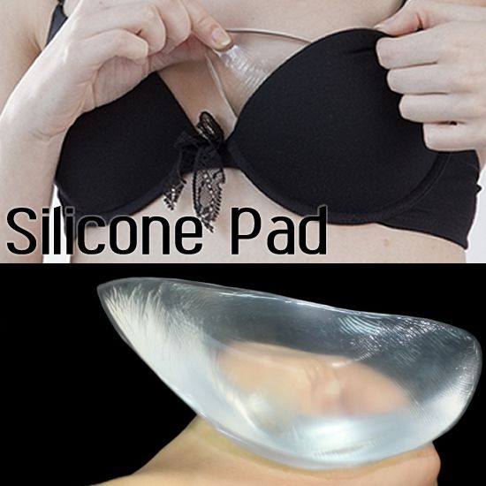 2019 Silicone Bra Gel Invisible Inserts Pads Push Up Enhancer Breast