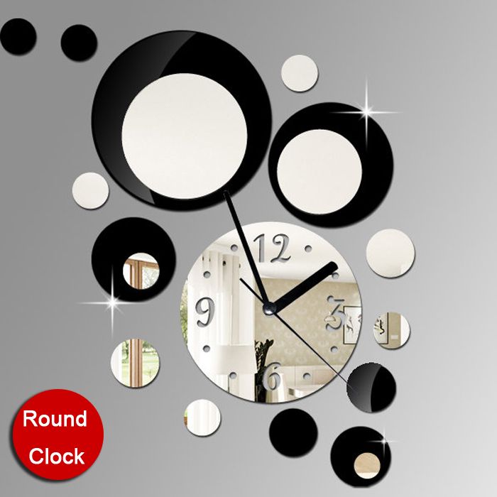 Funlife 70 60cm27 56 23 62in Fashion Artistic Quartz Circles Home Funlife 70 60cm27 56 23 62in Fashion Artistic Quartz Circles Home Decorative Mirror Wall Clock Wc1034 For Living Room Office From