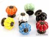 Free shipping 10pcs pumpkin Ceramic knob for Kids/ Children, Kitchen Ceramic Door Cabinets Cupboard knob and handles Dia 40mm