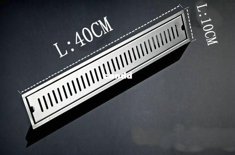 40cm stainless steel nickel bathroom kitchen shower square floor waste grate sanitary floor drain free shipping-image-180795179