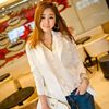 women's autumn and spring slim ladies' chiffon blazers medium-long ladys' outer suits