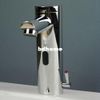 Rubinetto per lavabo con miscelatore automatico a mani libere con rubinetto miscelatore con maniglia caldo/freddo, cromato Ys7090