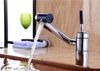 الأدوات الصحيةمطبخ الحمام بالوعة حوض خلاط صنبور قطب الكروم مع ذراع طويلة تدوير النحاس صنبور ck003