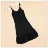 Autumn and winter lady's cotton double layer lace tanks women spaghetti strap tops