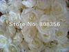 Partihandel - Cream Ivory 100p Artificial Silk Camellia Rose Peony Flower Head 8cm