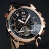 JARAGAR Luxury Automatic Mechanical Watches 4 Hands Date Tourbillon Mens Leather Wrist Watch 5pcs/lot