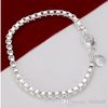 Groothandel - - - hot !! Gratis verzending 925 Sterling Silver 14G armbanden Sieraden Mode H172