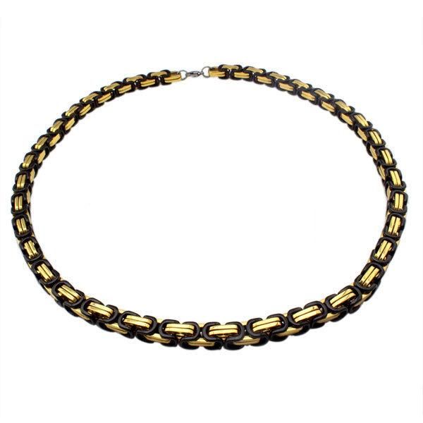 Collier en acier inoxydable Collier en acier inoxydable Collier de mode pour hommes 55cm Noir 5 Couleur Choisissez NC-13
