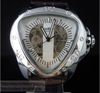 new!brand winner Dynamic Inverted Triangle Skeleton Automatic Mechanical Military Army Mens Watch