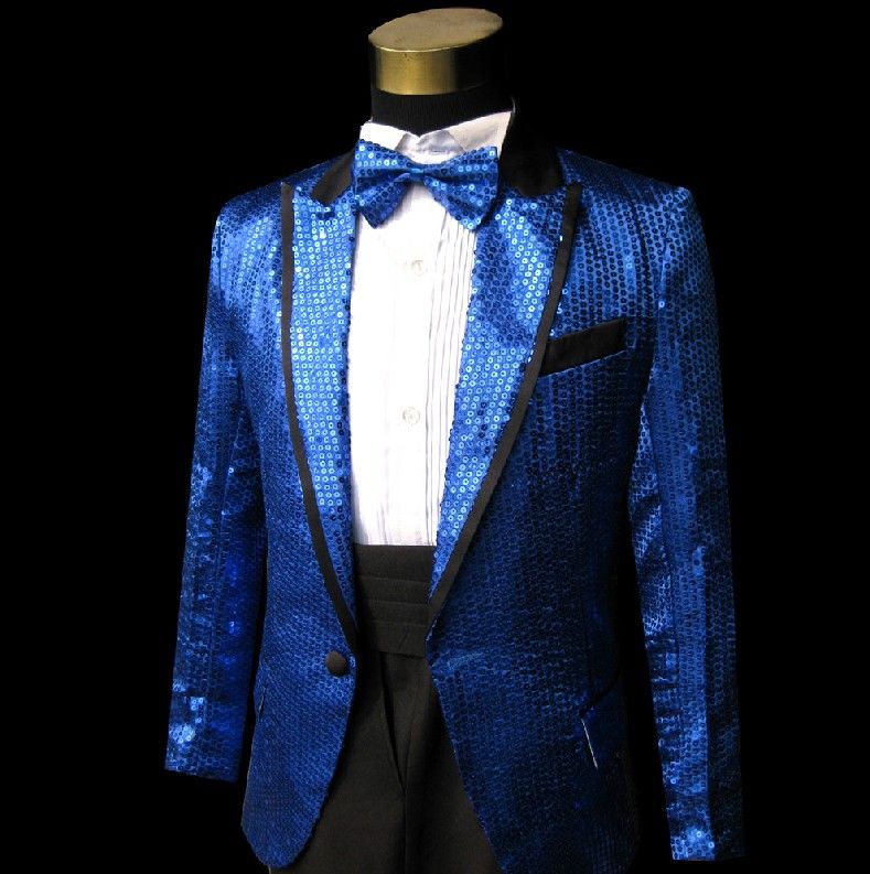 sequin white suit