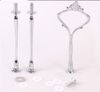 New Arrival 3 Tier Tort Plate Stand Uchwyt Dopasowany Srebrny Złoty Wedding Party Crown Rod