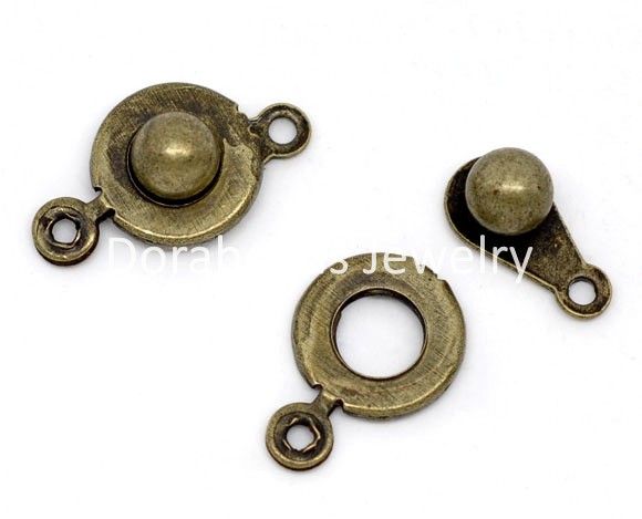 Free Shipping! 50 Bronze Tone Trailer Hitch Clasps 18x9.5mm (B09620) wholesale jewelry making findings hot sale-image-181245888