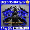Tank+7gifts F3 95-96 53# For HONDA ! CBR600F3 1995 1996 NEW BLUE BLACK CBR 600 F3 CBR600 F3 CBR 600F3 70MY1885 95 96 Free Custom Fairings