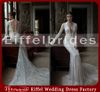 2016 Sexy Lace Open Back Mermaid Wedding Dress Shiny Pearls Deep V-Neck Glamorous Long Sleeve Monarch Train Bridal Gowns Buy 1 Get 2