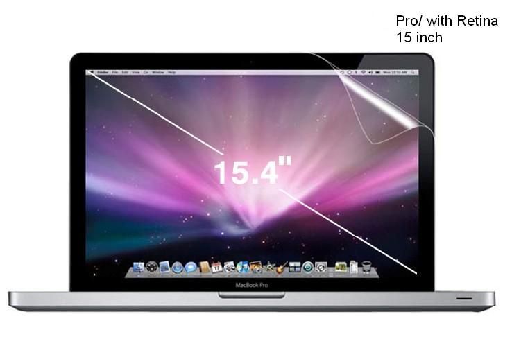 High Clear Screen Protector Protective PET Film Guard for MacBook Air Pro Retina 12 13 15 inch Dustproof Anti-Scratch Retail Box