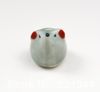 Perline di porcellana, stili di animali, design di topi, perline di ceramica, colori misti, venduto in sacchetto da 15 pezzi