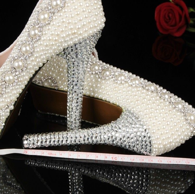 pearl prom shoes