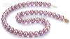 9-10MM NATURAL SOUTH SEA PURPLE PEARL NECKLACE