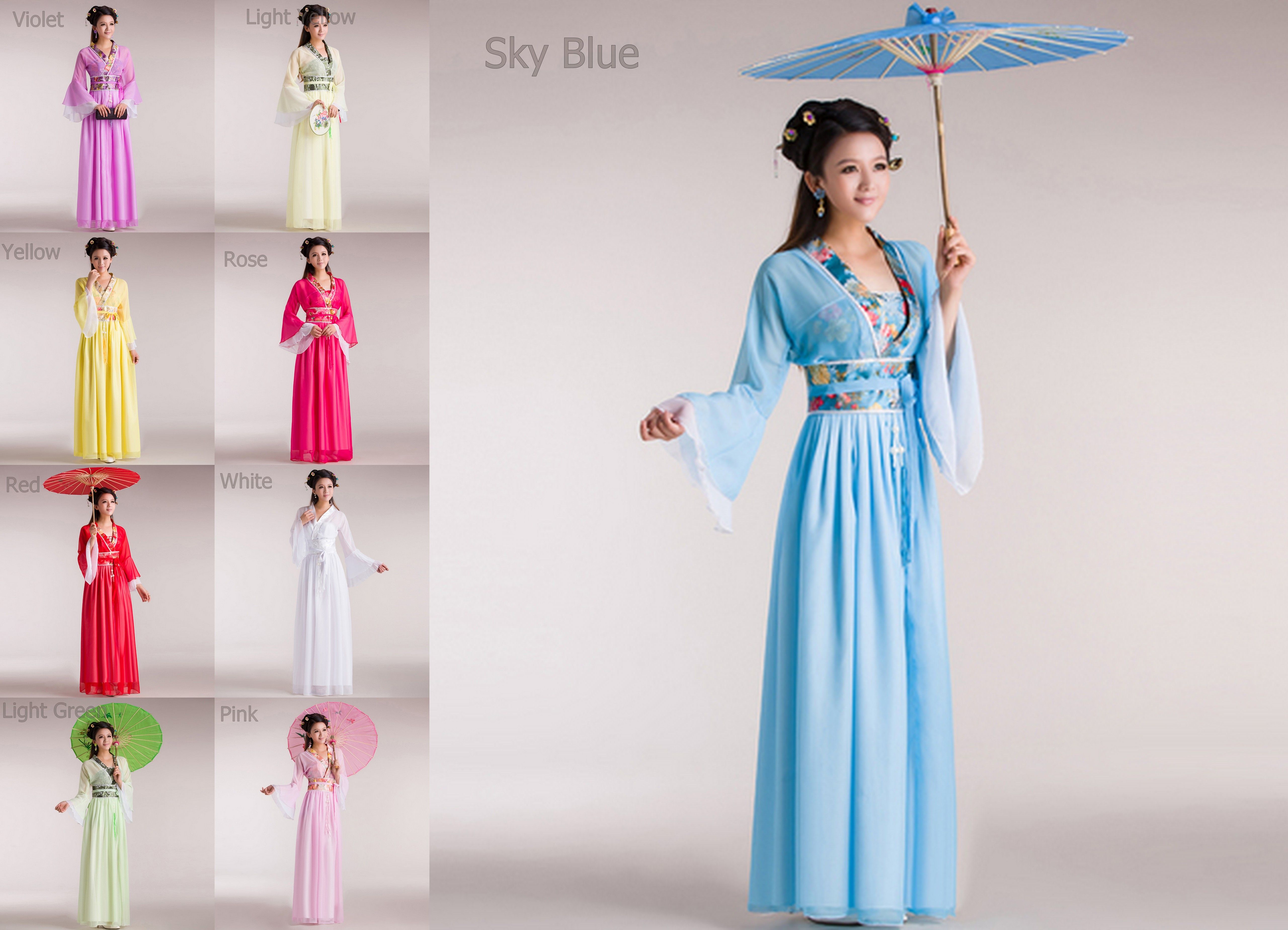 Gui Fei fairies and clothes tang suit hanfu costume bridesmaid clothes chiffon skirt dress-image-181536930