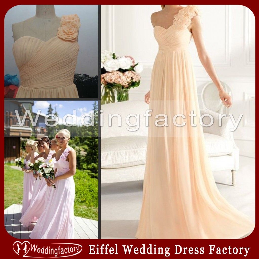 apricot bridesmaid dresses