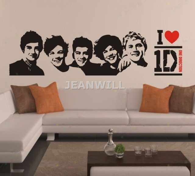 12x41 I Love One Direction Vinyl Wall Decal Sticker Kids Room Wall Art Decor Home Decoration Wall Clings For Kids Wall Clings Quotes From Jeanwill