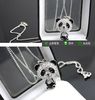 5% off Hot Sales Shiny EXCLUSIVE PANDA necklace!!shiny rhinestone super charming panda necklace chain Cute pendant