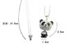 5% off Hot Sales Shiny EXCLUSIVE PANDA necklace!!shiny rhinestone super charming panda necklace chain Cute pendant