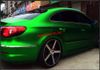 Satin Green Matte Chrome Chrome Vinyl Auto Auto Scheda adesivi per auto Filmo Bubble Air Green Green Matt Full Car Wrap 1.52x20M/rotolo Spedizione gratuita